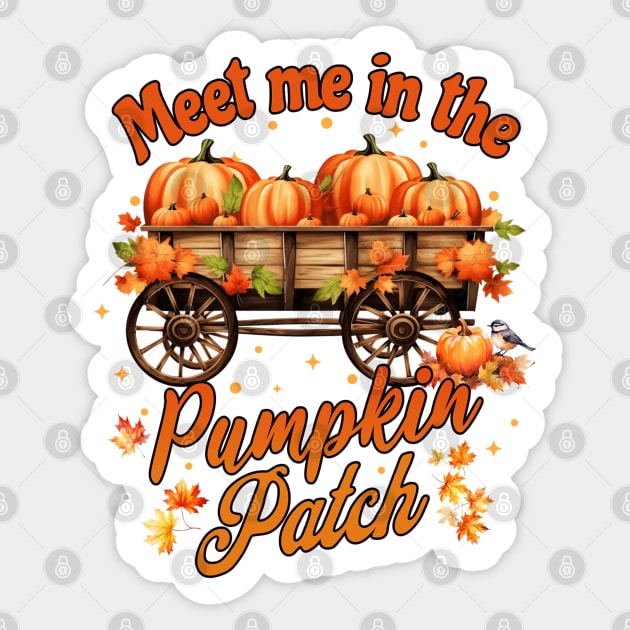 Meet me in the Pumpkin Patch Sticker by HolidayBug
